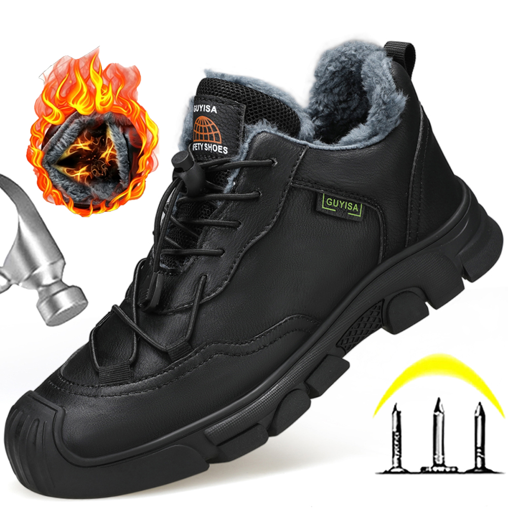 Leather Work Women Shoes - Men's Winter Boots Leather Shoes Work