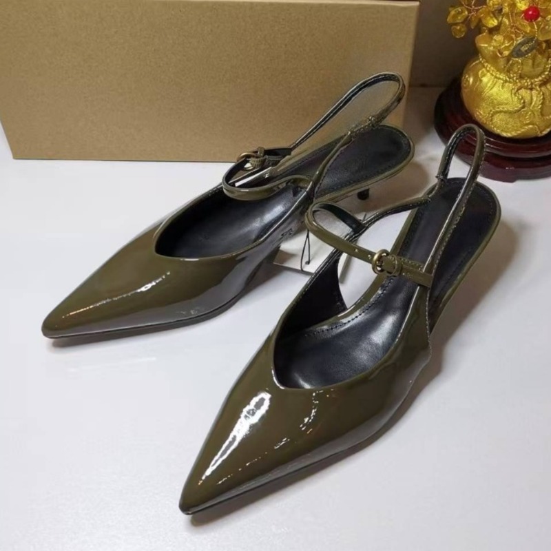 Leather Work Women Shoes - Patent Leather Elegant Office Work Lady