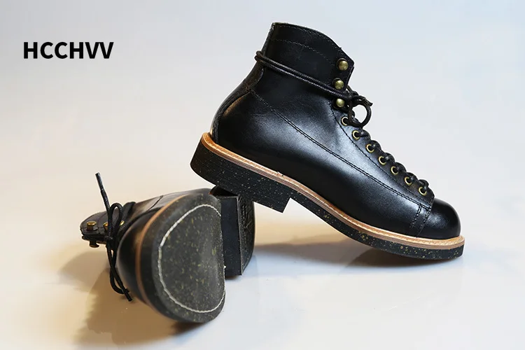 Men's Round Head Locomotive Wo - огляд і ціна Leather Work Women Shoes