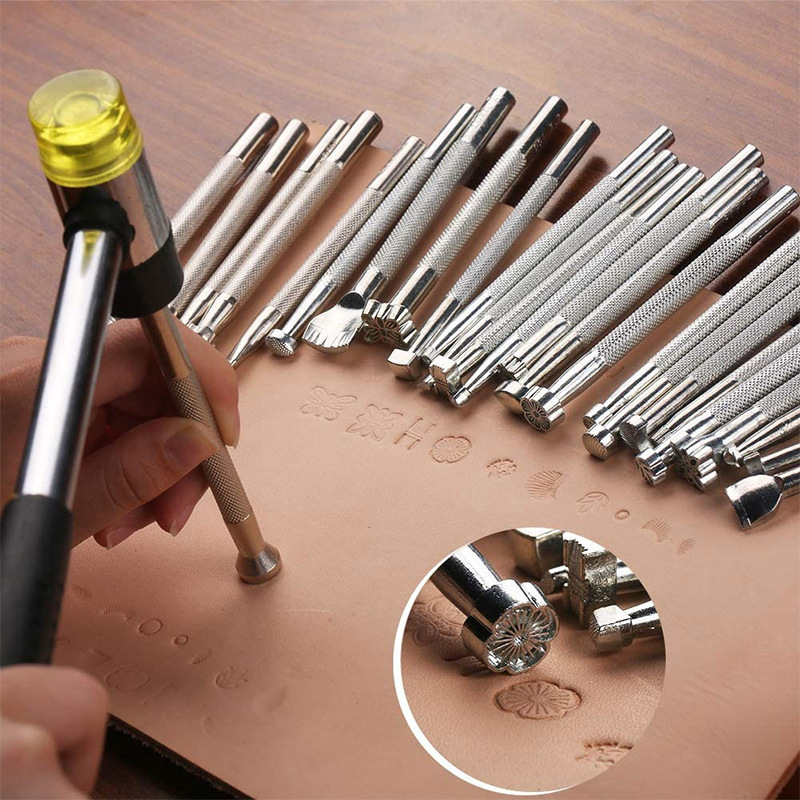 20Pcs Leather Stamping Tools L - огляд і ціна Leatherwork Kit