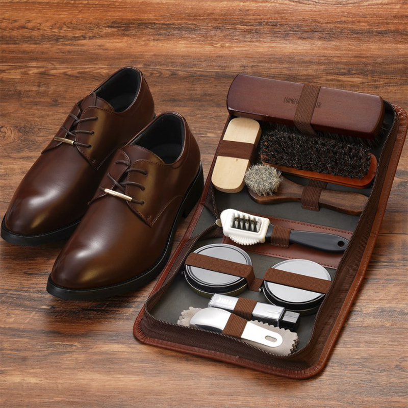 HorseHair Shoe Brush Set Leath - огляд і ціна Leatherwork Kit