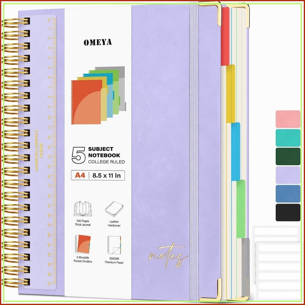 A4 Leather 5-Subject Notebook, - огляд і ціна Leatherwork Products