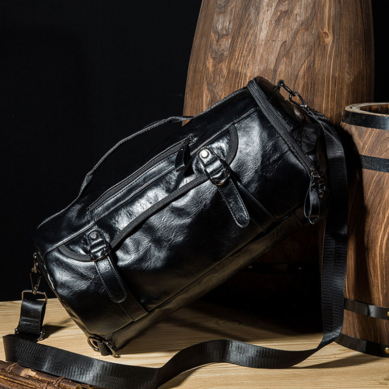 Men Leather Bucket Backpack Mu - огляд і ціна Leather Work Backpack