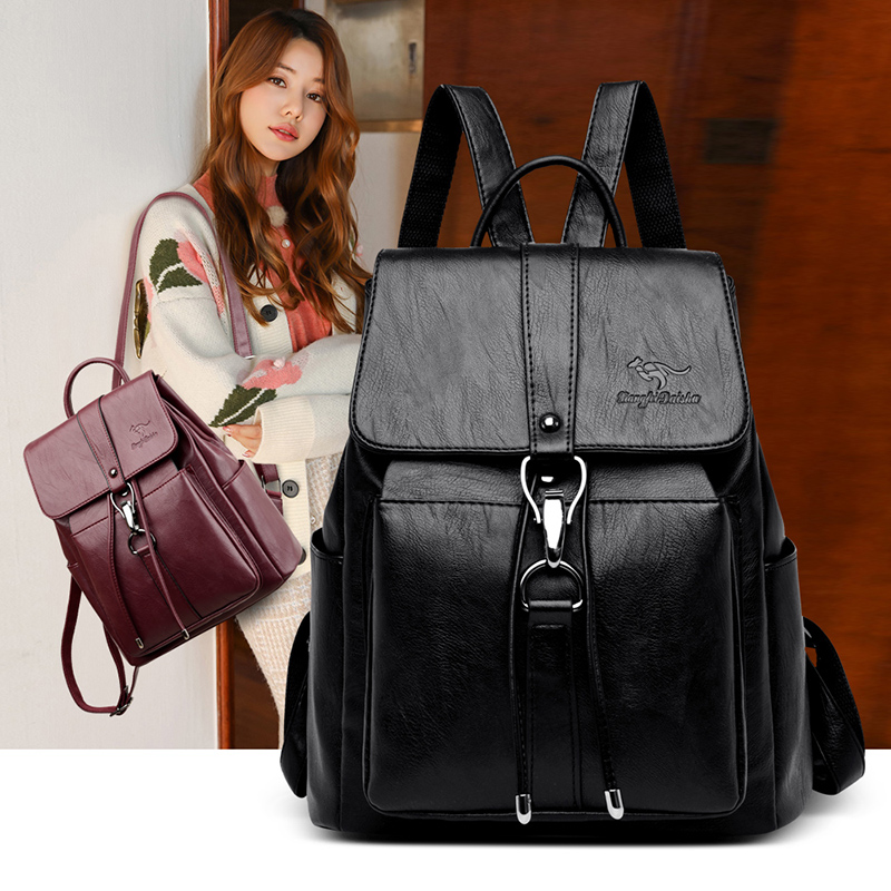 Anti Theft Backpack Women Shou - огляд і ціна Leather Work Backpack