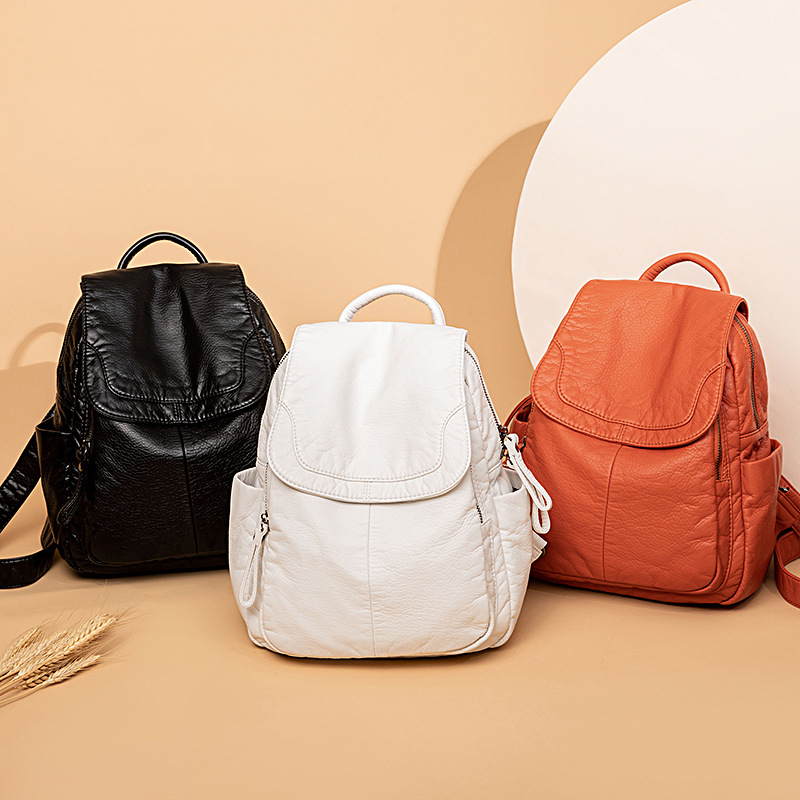 Women's Backpack White Washed  - огляд і ціна Leather Work Backpack