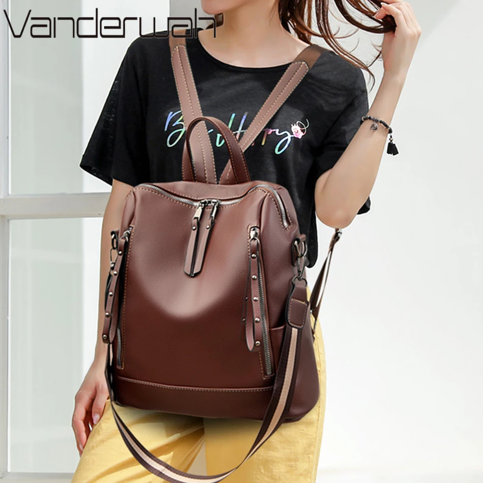Brand Luxury Backpacks Soft Le - огляд і ціна Leather Work Backpack