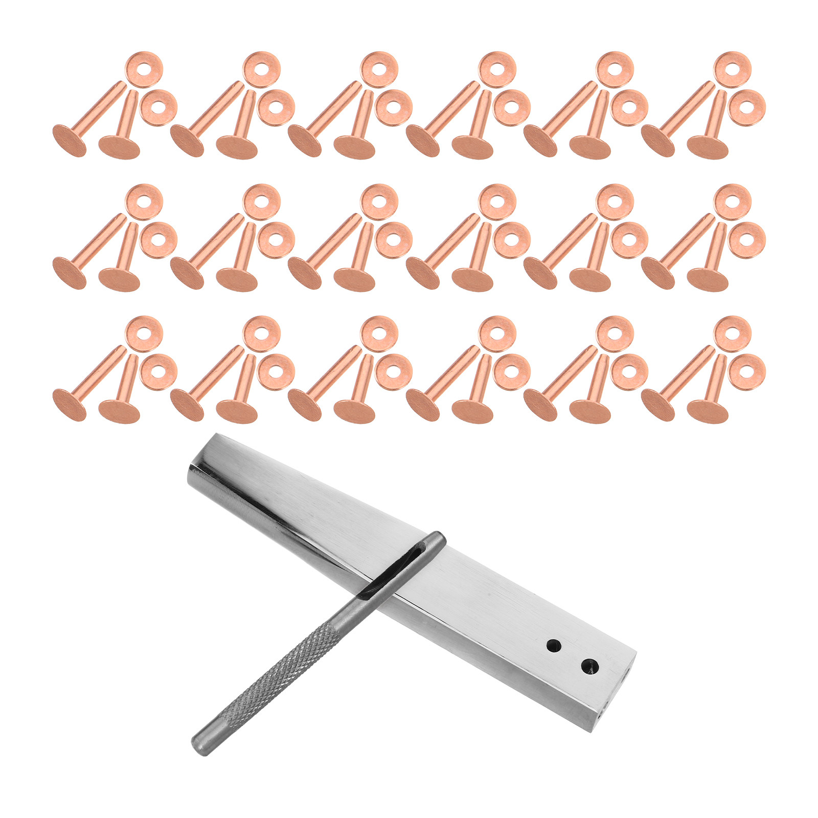 1Set Copper Rivet Setter Tool  - огляд і ціна Leatherwork Rivet Setter