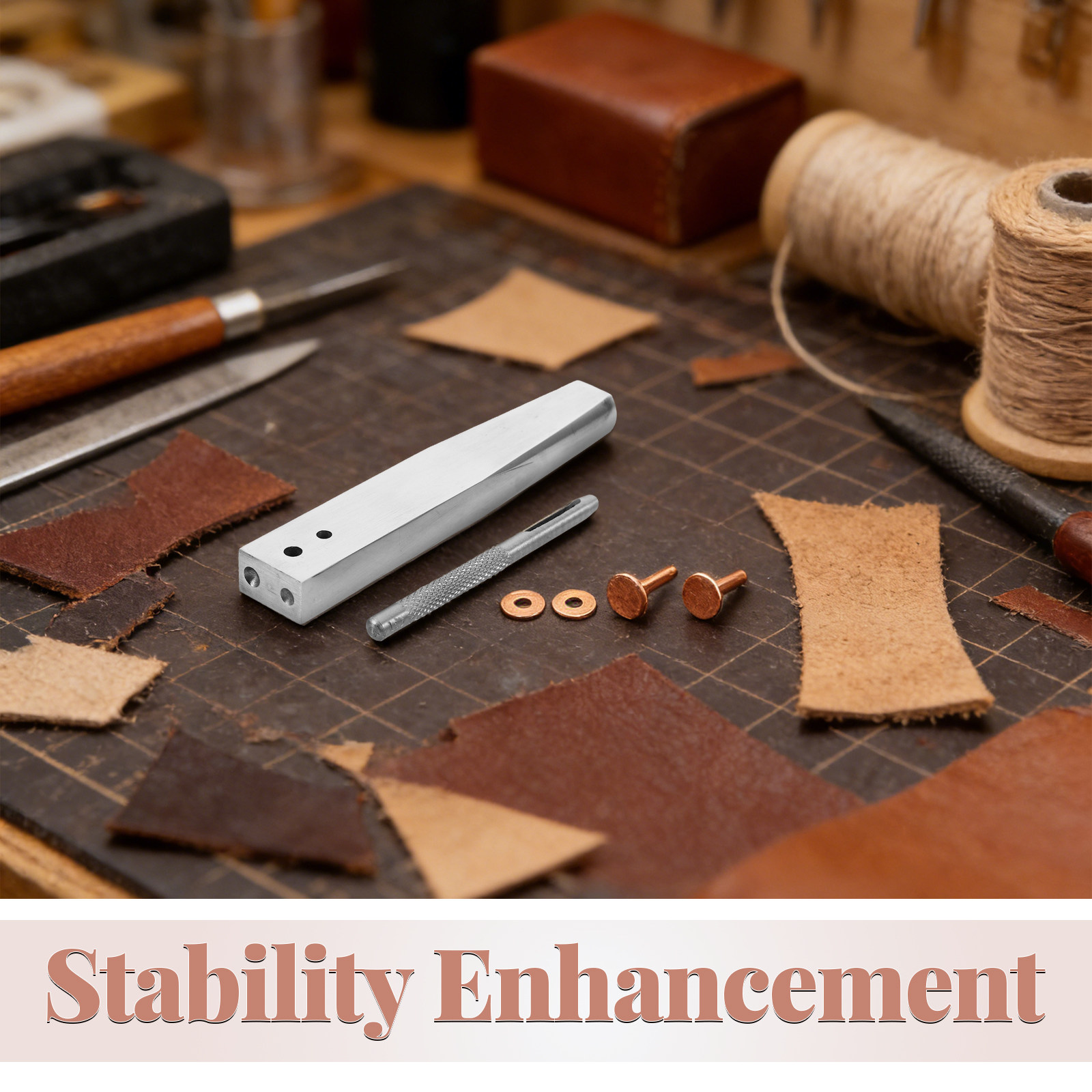 1Set Rivet Fixing Tool Copper  - огляд і ціна Leatherwork Rivet Setter